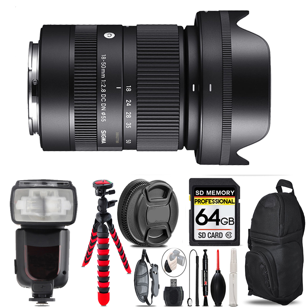 18-50mm f/2.8 DC DN Lens for Sony E + Special Bundle- 64GB Kit *FREE SHIPPING*