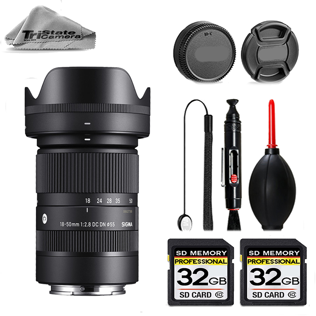 18-50mm f/2.8 DC DN Lens for Sony E  + 64GB STORAGE BUNDLE KIT *FREE SHIPPING*