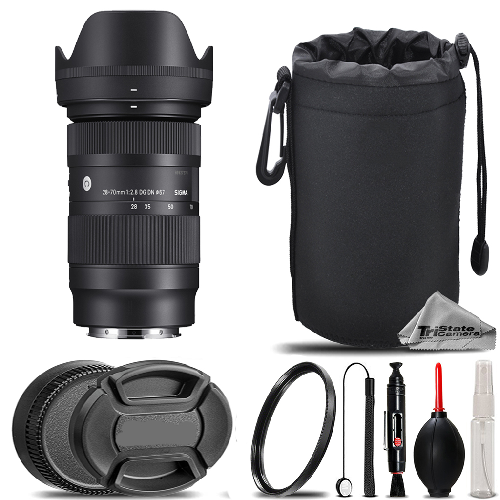 28-70mm f/2.8 DG DN Lens for Sony E-Mount +UV Filter+ Hood +Lens Pouch-Kit *FREE SHIPPING*