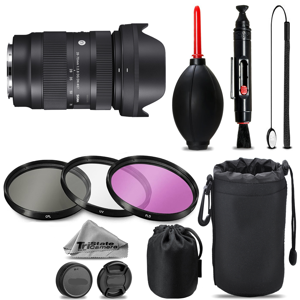 28-70mm f/2.8 DG DN Lens for Sony E-Mount +UV +FLD +CPL +Blower Brush- Kit *FREE SHIPPING*