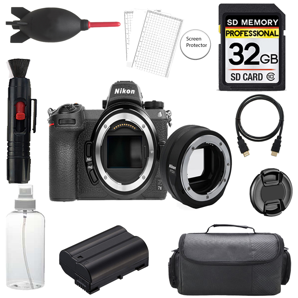 Z7 II Camera w/ FTZ II Mount Adapter+32GB+Bag+ Screen Protector-Basic Kit *FREE SHIPPING*