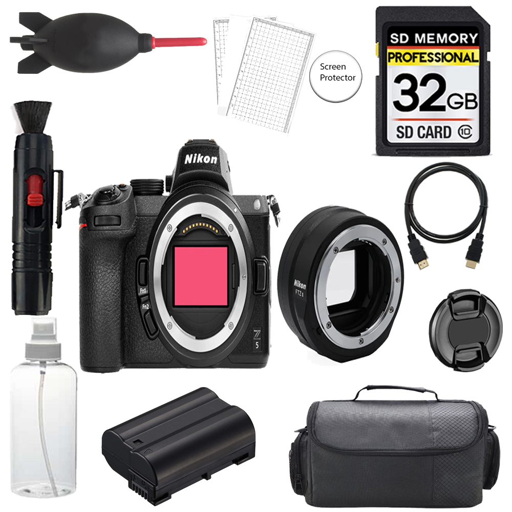 Z5 Camera w/ FTZ II Mount Adapter +32GB + Bag+ Screen Protector- Basic Kit *FREE SHIPPING*