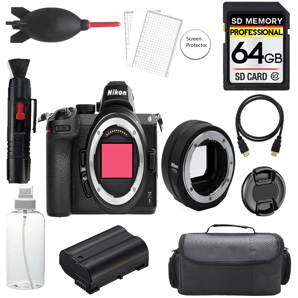Z5 Camera w/ FTZ II Mount Adapter +64GB + Bag+ Screen Protector- Basic Kit *FREE SHIPPING*
