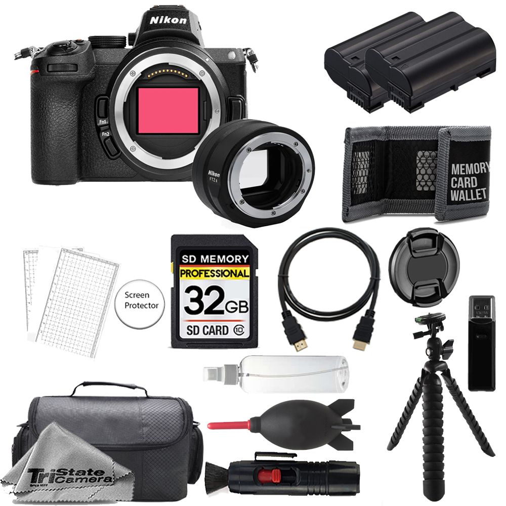 Z5 Camera w/ FTZ II Mount Adapter+32GB+Extra Battery+Tripod- Accessory Kit *FREE SHIPPING*