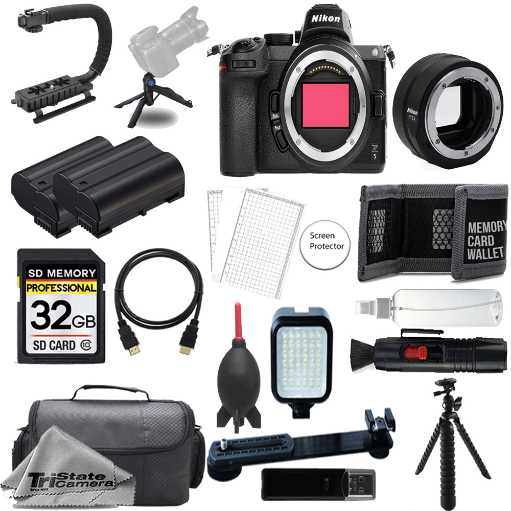 Z5 Camera w/ FTZ II Mount Adapter+32GB+Ext Battery+LED Flash-ULTIMATE Kit *FREE SHIPPING*