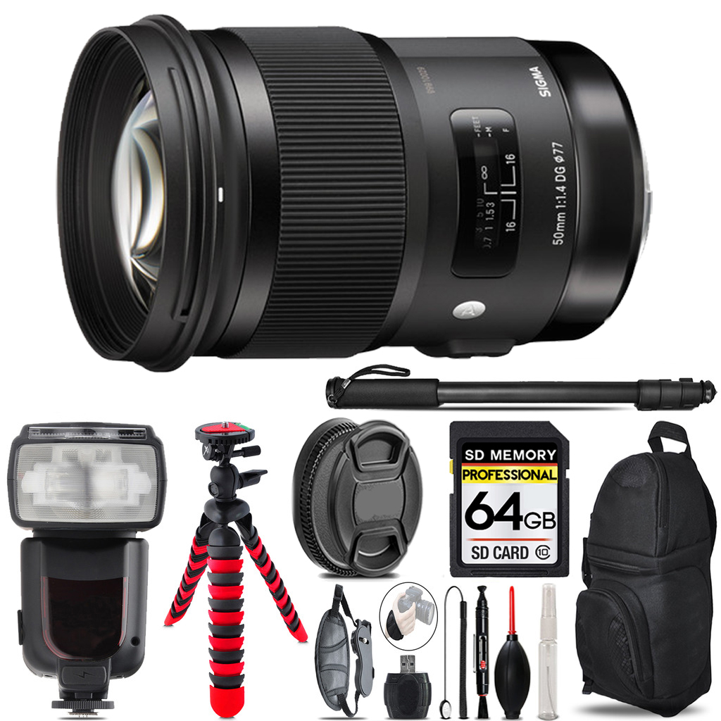 AF 50/1.4 Art DG HSM F/Canon   - 64GB Accessory Kit *FREE SHIPPING*