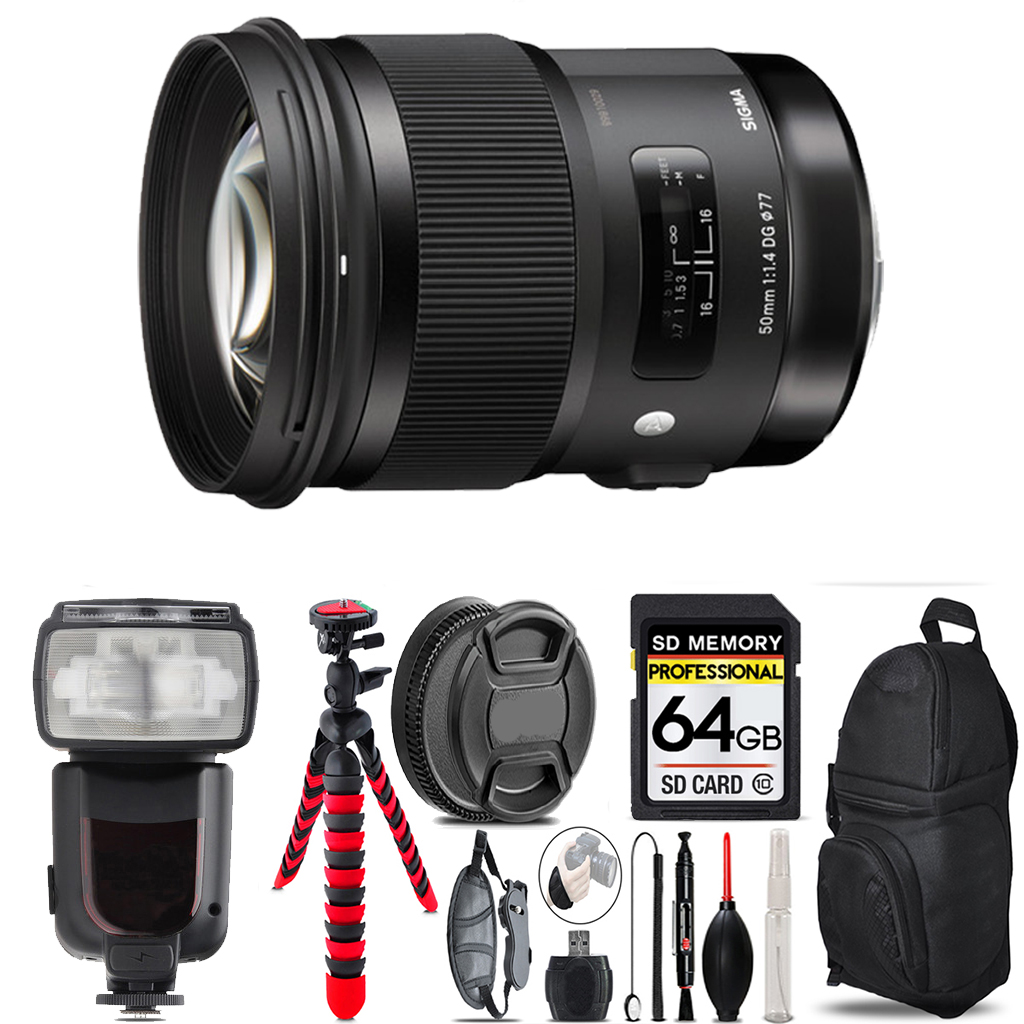 AF 50/1.4 Art DG HSM F/Canon  - 64GB Accessory Kit *FREE SHIPPING*