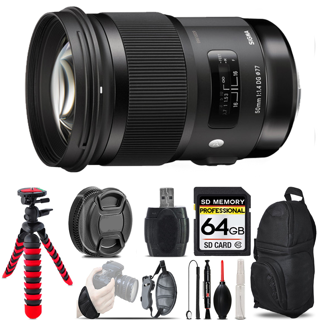 AF 50/1.4 Art DG HSM F/Canon   - 64GB Special Kit *FREE SHIPPING*