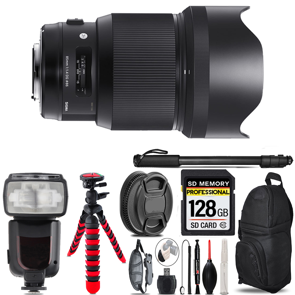 85mm f/1.4 DG HSM Art f/Canon  +7 Piece Filter & More -128GB Kit *FREE SHIPPING*