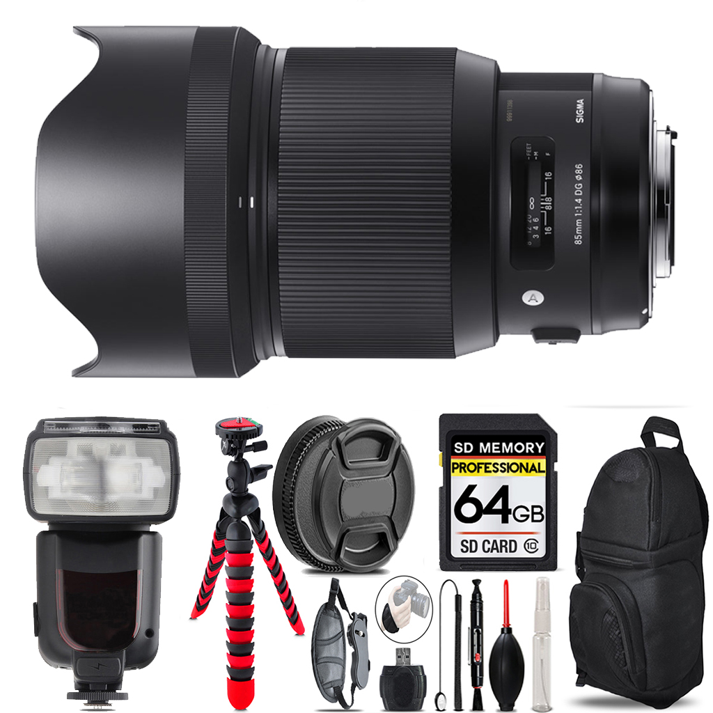 85mm f/1.4 DG HSM Art f/Canon +13 Piece Filter & More-64GB Kit *FREE SHIPPING*