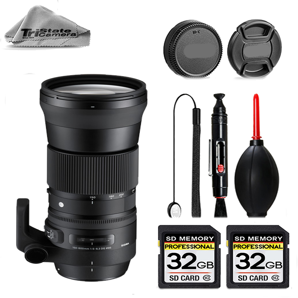 150-600mm f/5-6.3 HSM Lens for Nikon F - 3PC FILTER+64GB STORAGE BUNDLEKIT *FREE SHIPPING*
