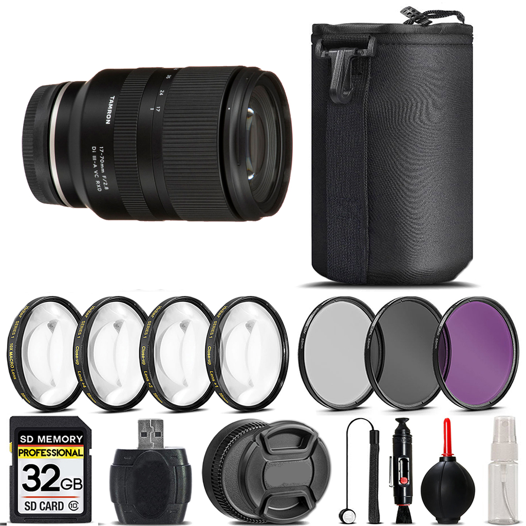 17-70mm f/2.8 III RXD Lens for FUJIFILM+4PC Macro Kit+3 Piece Filter-32GB *FREE SHIPPING*