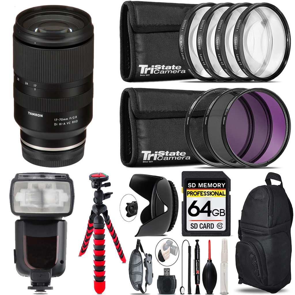 17-70mm f/2.8 III RXD Lens for FUJIFILM +7 Piece Filter & More -64GB Kit *FREE SHIPPING*