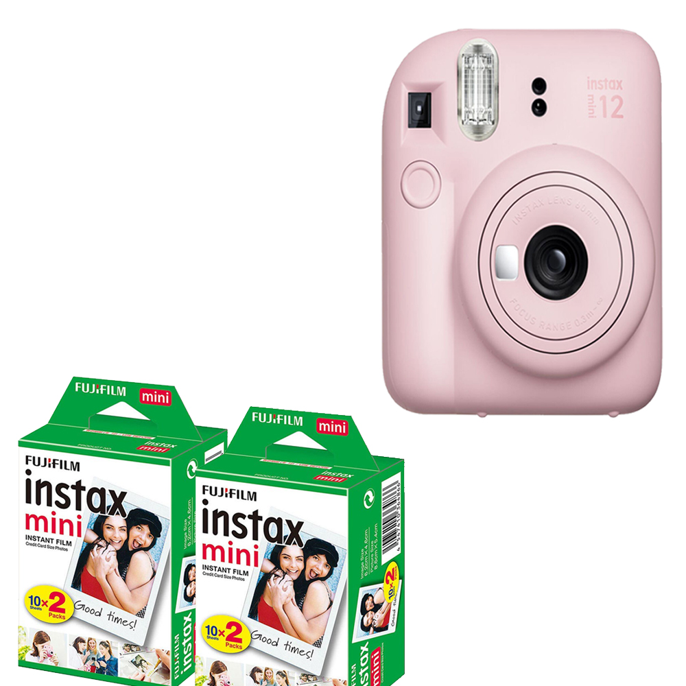 INSTAX MINI 12 Instant Film Camera Pink+ Mini Film Kit- 2 Pack *FREE SHIPPING*