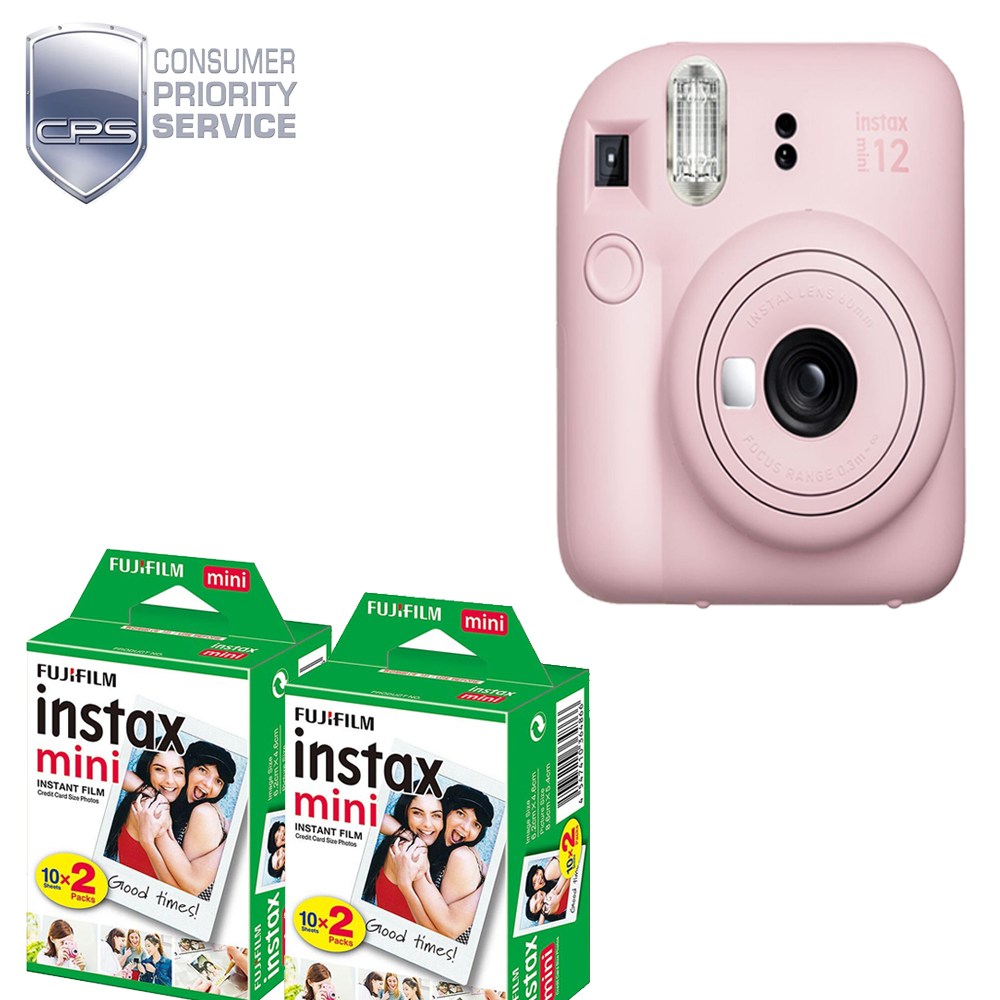 INSTAX MINI 12 Instant Film Camera Pink+Mini Film Kit (2 Pack)+ 1YR WTY *FREE SHIPPING*