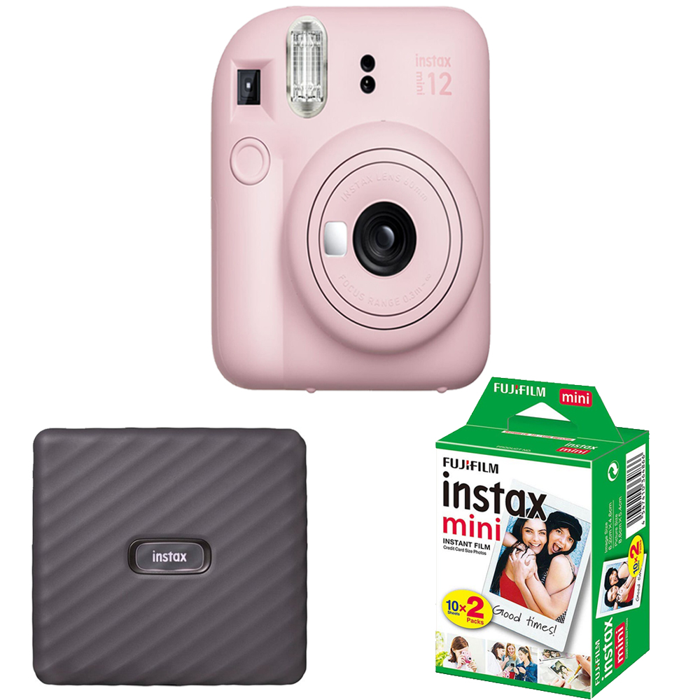 INSTAX MINI 12 Film Camera Pink+  Mini Film Printer Kit - 1 Pack *FREE SHIPPING*