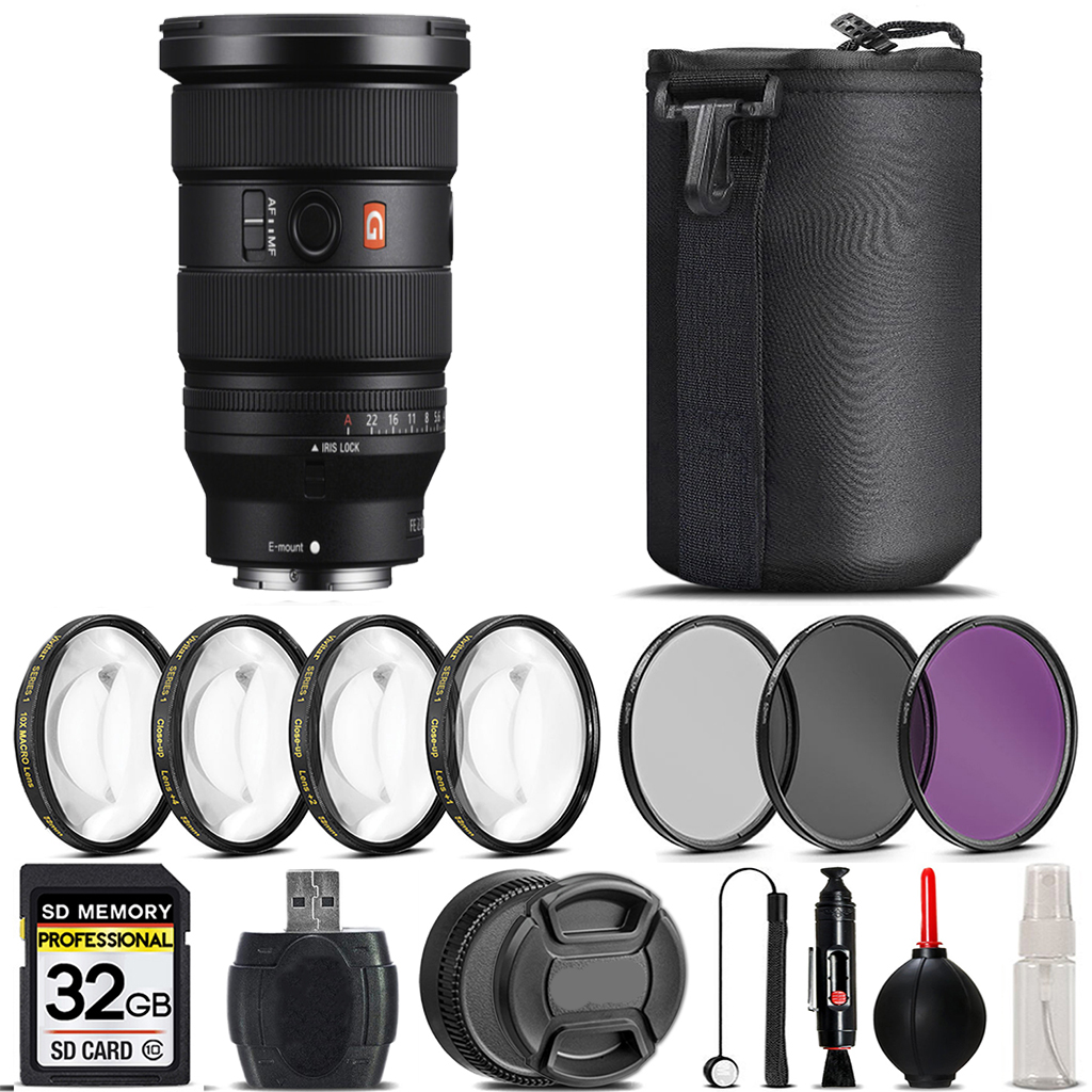 FE 16-35mm f/2.8 GM II Lens for Sony E +4PC Macro Kit+3 Piece Filter-32GB *FREE SHIPPING*