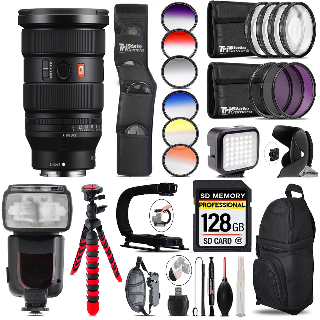 FE 16-35mm f/2.8 GM II Lens for Sony E+ LED Light -128GB Kit Bundle *FREE SHIPPING*