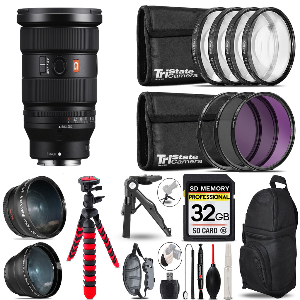 FE 16-35mm f/2.8 GM II Lens for Sony E -  3 Lenses+Tripod +Backpack - 32GB *FREE SHIPPING*