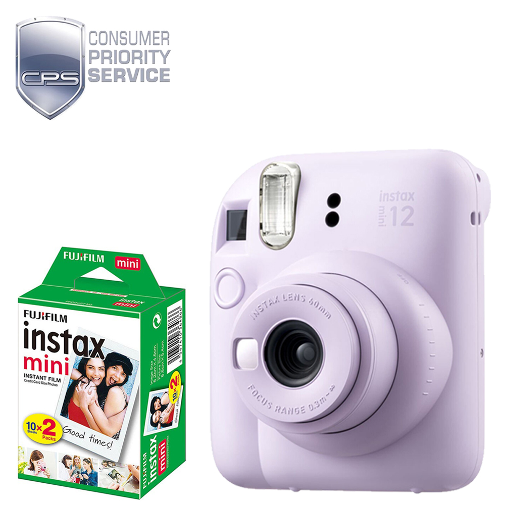 INSTAX MINI 12 Instant Film Camera Purple + Mini Film Kit + 1YR WTY *FREE SHIPPING*