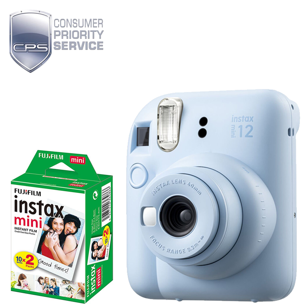 INSTAX MINI 12 Instant Film Camera Blue + Mini Film Kit + 1YR WTY *FREE SHIPPING*