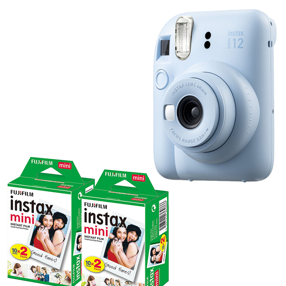 INSTAX MINI 12 Instant Film Camera Blue+ Mini Film Kit- 2 Pack *FREE SHIPPING*