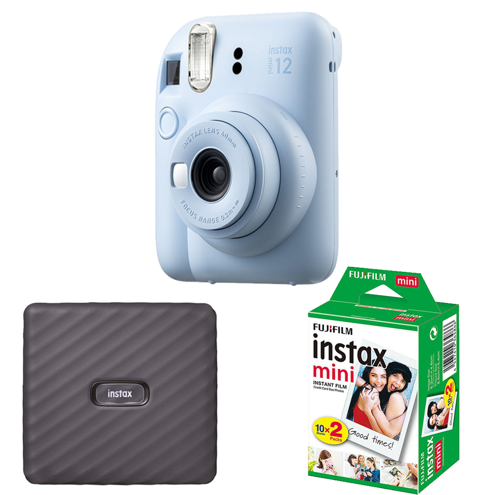 INSTAX MINI 12 Film Camera Blue+  Mini Film Printer Kit - 1 Pack *FREE SHIPPING*