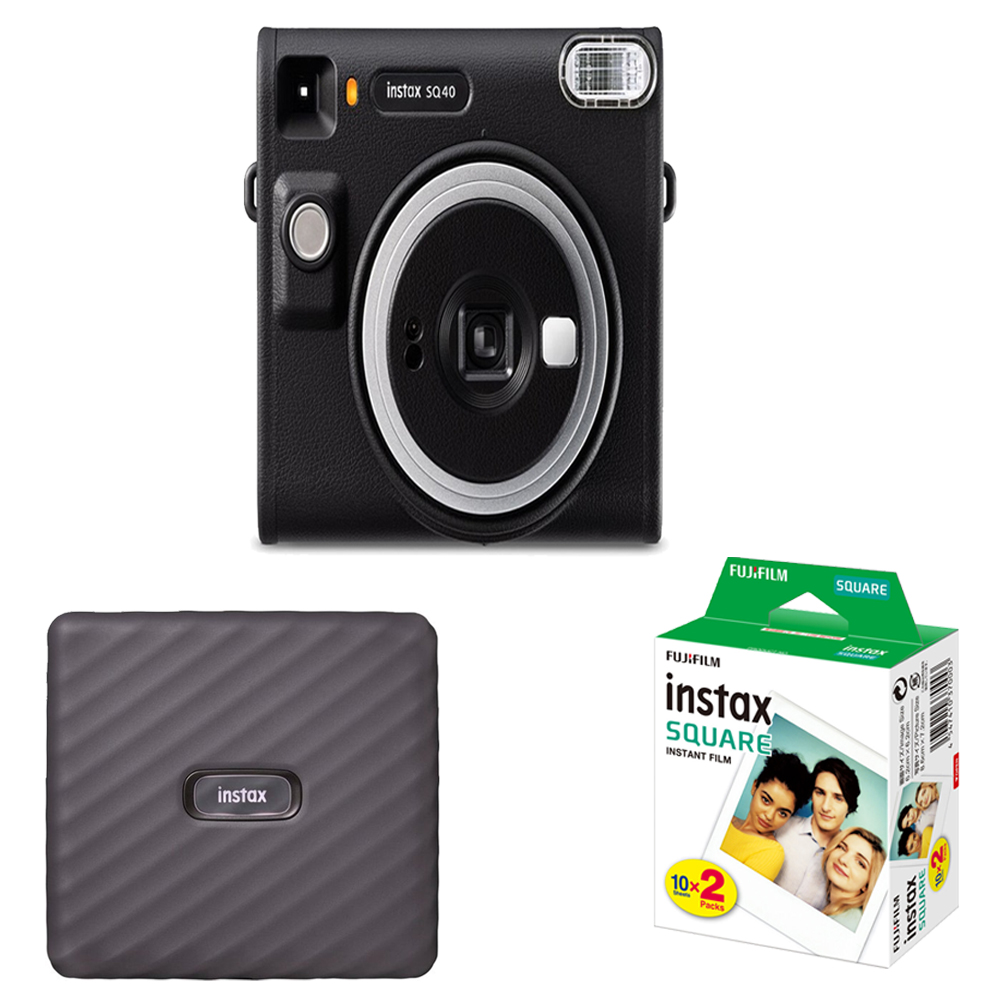 Instax Square SQ40 Instant Camera(Black)+Mini Film Printer Kit - 1 Pack *FREE SHIPPING*
