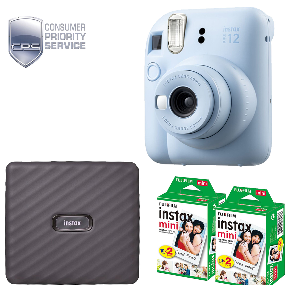 INSTAX MINI 12 Film Camera Blue+Mini Film Printer Kit(2 Pack)+1YR WTY *FREE SHIPPING*