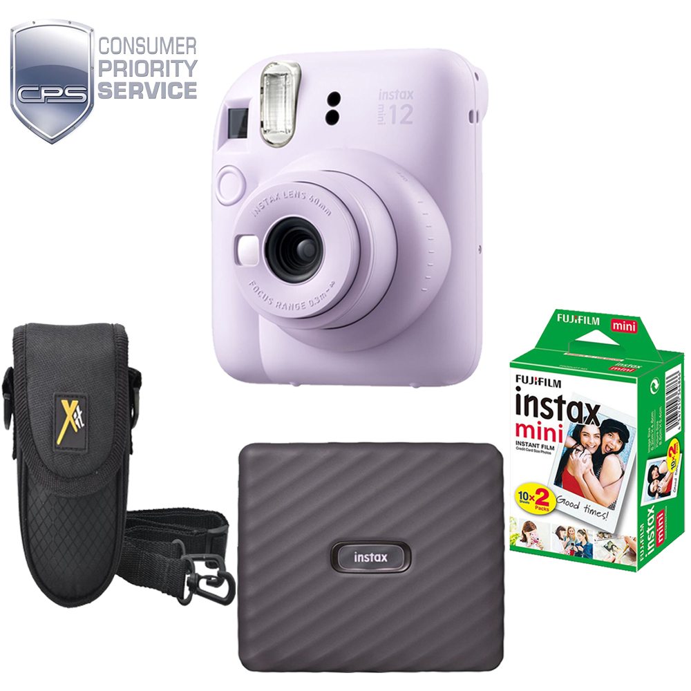INSTAX MINI 12 Film Camera Purple +Case+Mini Film  Printer Kit+ 1YR WTY *FREE SHIPPING*