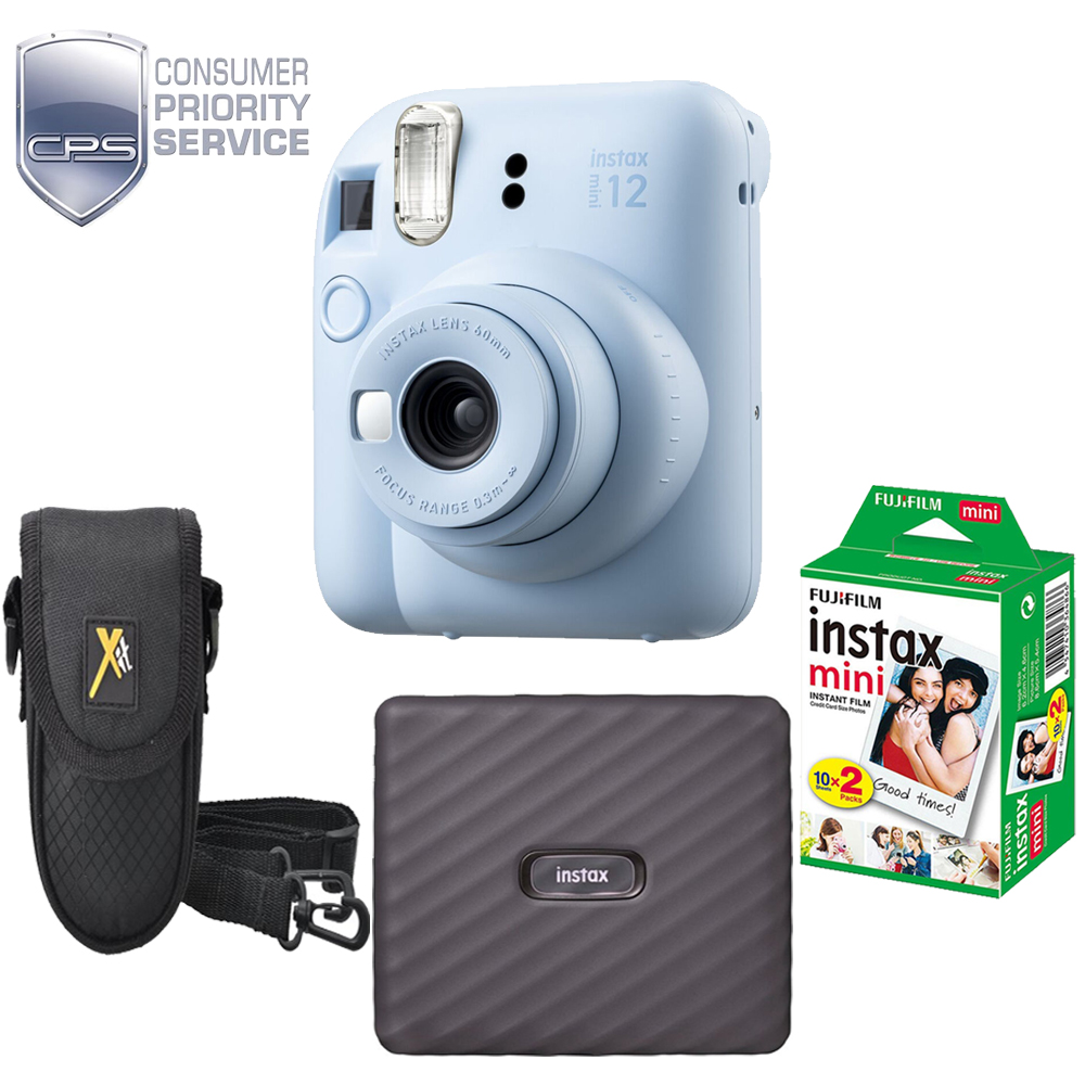 INSTAX MINI 12 Film Camera Blue +Case+Mini Film  Printer Kit+ 1YR WTY *FREE SHIPPING*