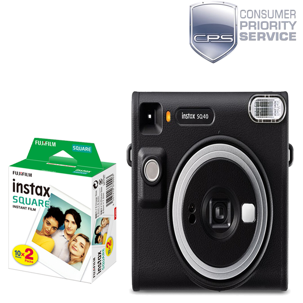 Instax Square SQ40 Instant Camera (Black) + Mini Film Kit + 1YR WTY *FREE SHIPPING*
