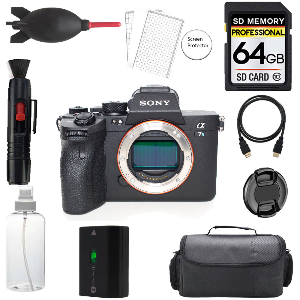 a7S III Mirrorless Camera Body + 64GB+ Bag+ Screen Protector- Basic Kit *FREE SHIPPING*