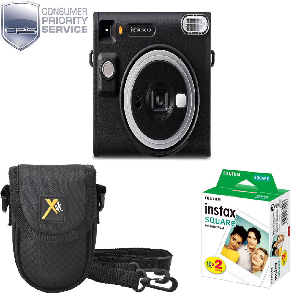 Instax Square SQ40 Instant Camera (Black) +Case +Mini Film Kit+ 1YR WTY *FREE SHIPPING*