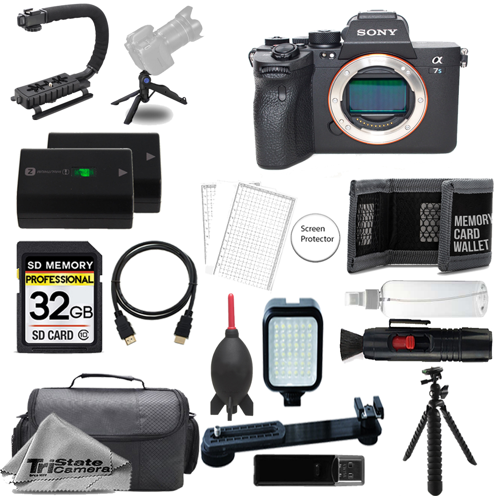 a7S III Mirrorless Camera Body+32GB +Extra Battery+LED Flash- ULTIMATE Kit *FREE SHIPPING*