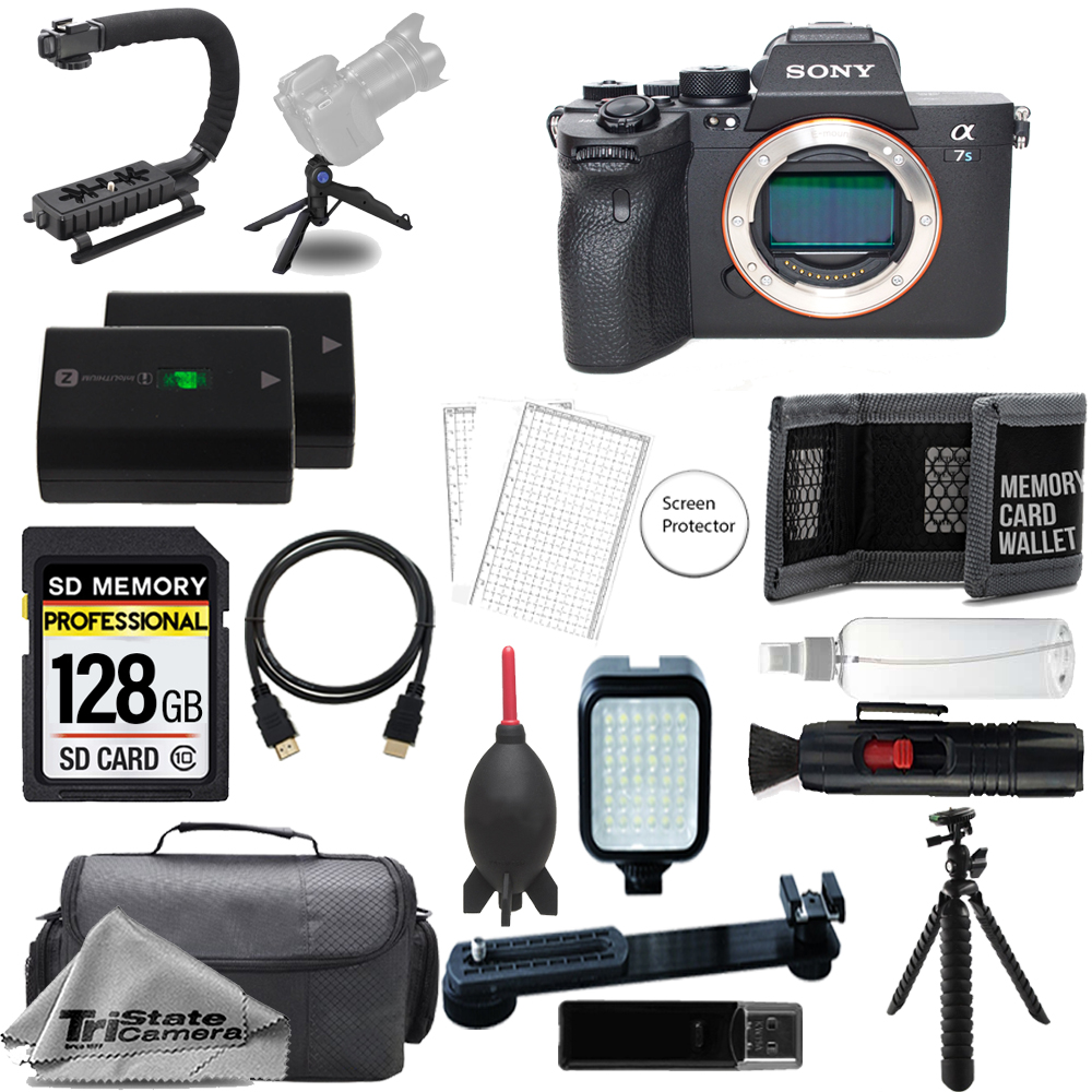a7S III Mirrorless Camera Body+128GB +Extra Battery+LED Flash-ULTIMATE Kit *FREE SHIPPING*