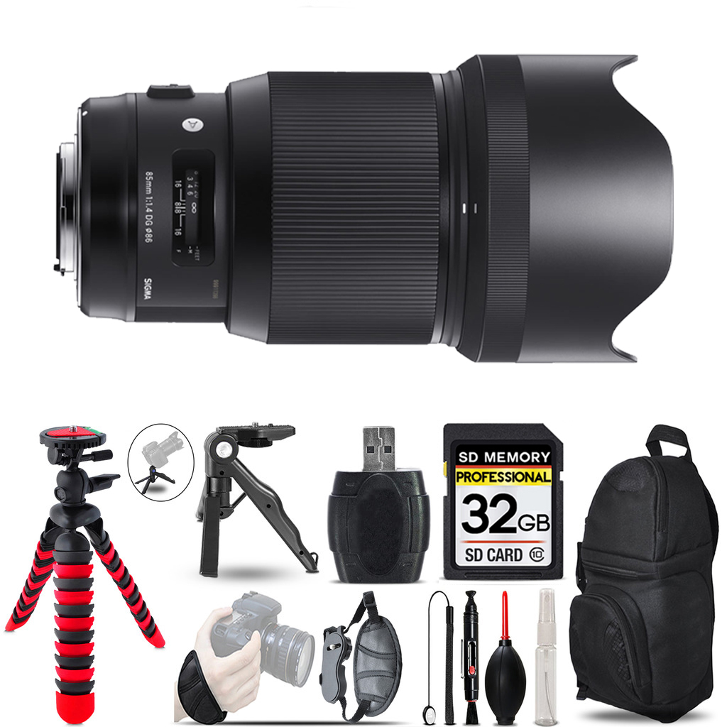 85mm f/1.4 DG HSM Art Lens for Nikon F - 32GB Accessory Kit *FREE SHIPPING*