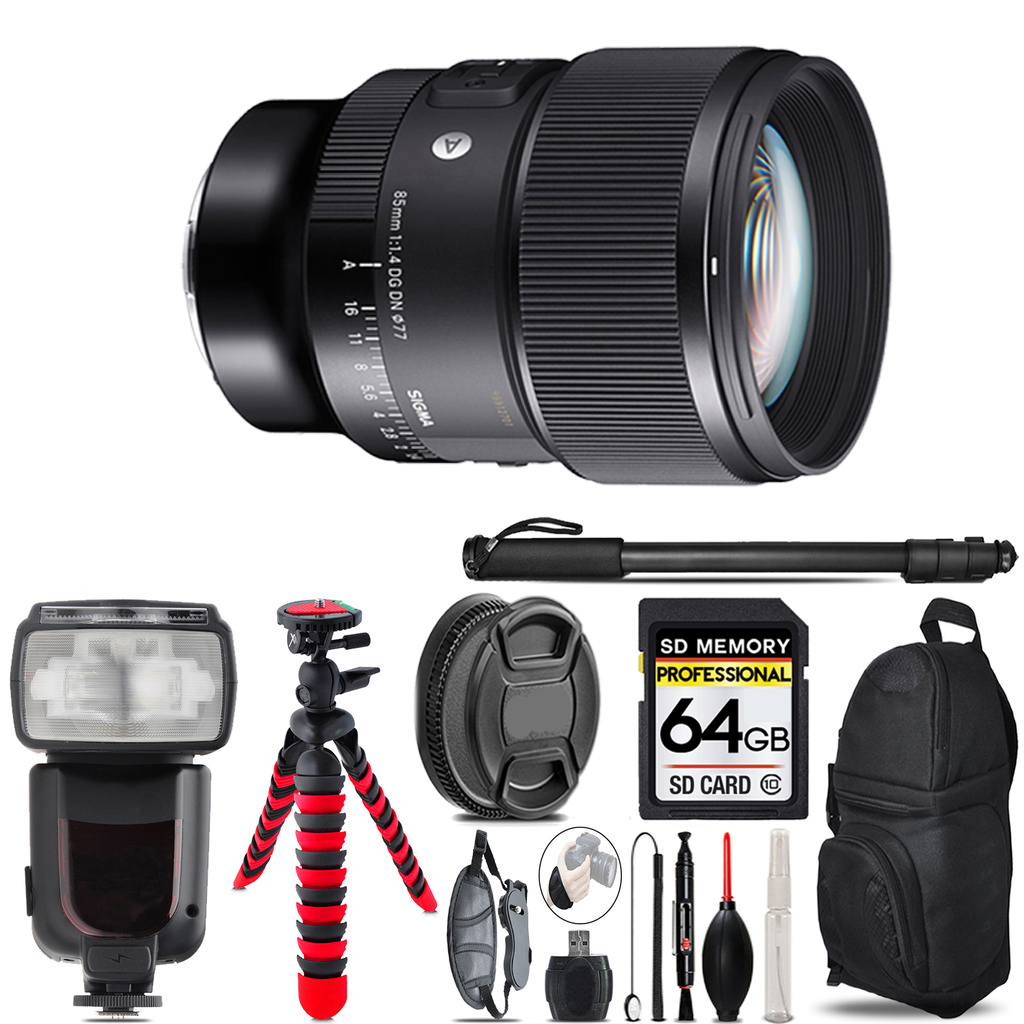 85mm f/1.4 DG DN Art Lens for Sony E - 64GB Accessory Kit *FREE SHIPPING*