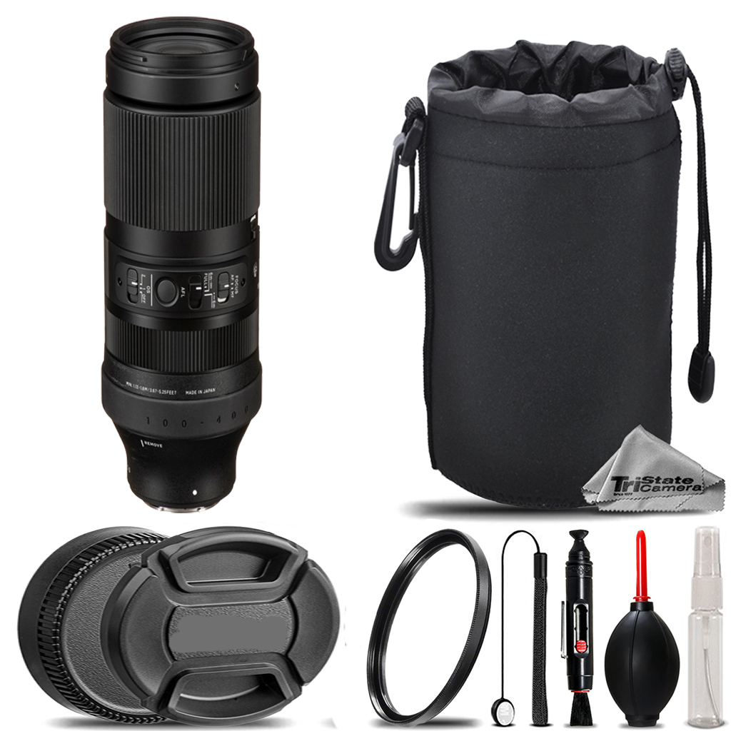 100-400mm f/5-6.3 DG DN OS Lens for Sony +UV Filter+ Hood +Lens Pouch-Kit *FREE SHIPPING*