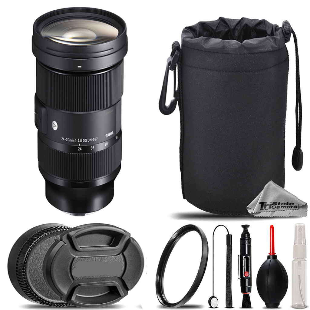 24-70mm f/2.8 DG DN Art Lens for Sony E +UV Filter+ Hood +Lens Pouch-Kit *FREE SHIPPING*