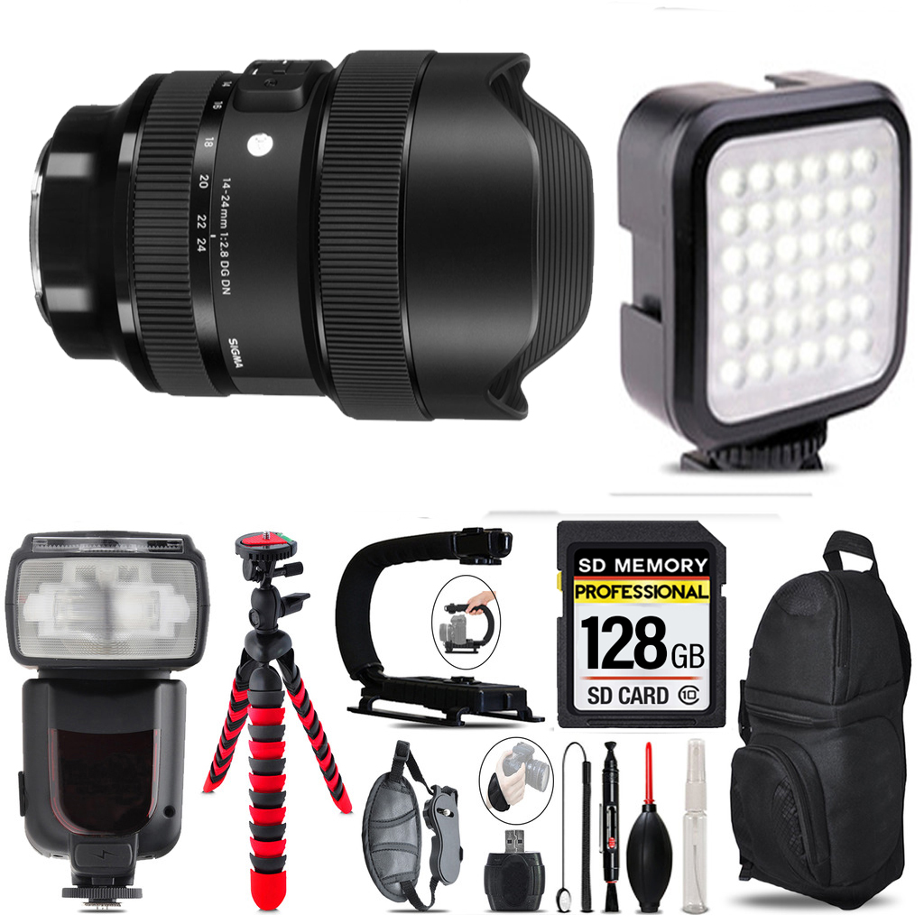 14-24mm f/2.8 DG DN Lens for Sony E + LED Light - 128GB Accessory Bundle *FREE SHIPPING*