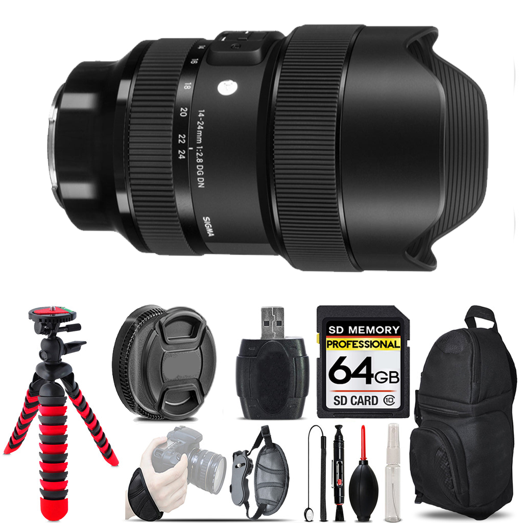 14-24mm f/2.8 DG DN Art Lens for Sony E - 64GB Special Kit *FREE SHIPPING*