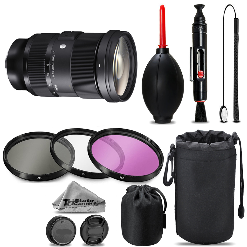 24-70mm f/2.8 DG DN Art Lens for Sony E+UV+FLD+CPL+Blower Brush- Kit *FREE SHIPPING*