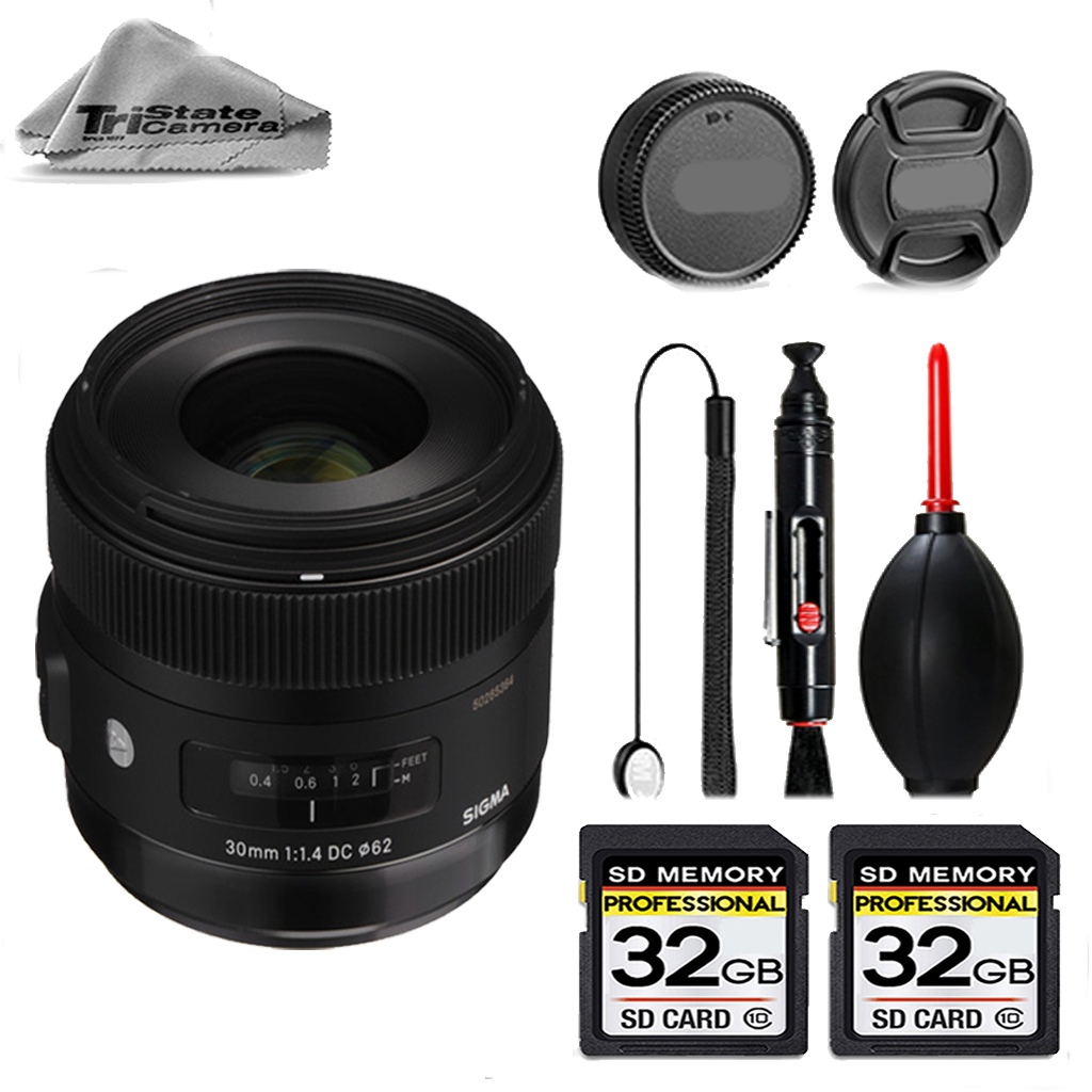 30mm f/1.4 DC HSM Art Lens for Sony A  + 64GB STORAGE BUNDLE KIT *FREE SHIPPING*