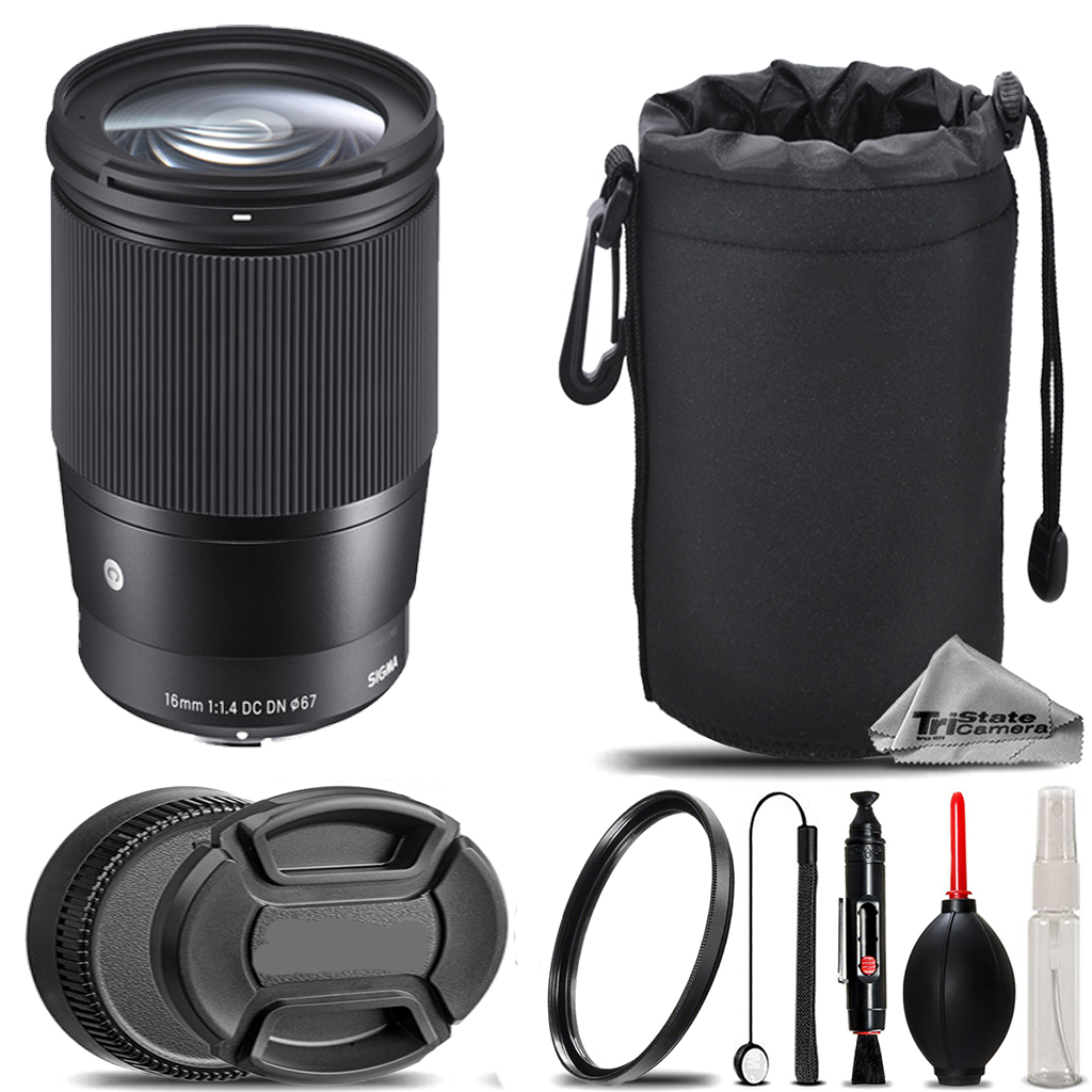 16mm f/1.4 DC DN Contemporary Lens Sony E +UV Filter+ Hood +Lens Pouch-Kit *FREE SHIPPING*