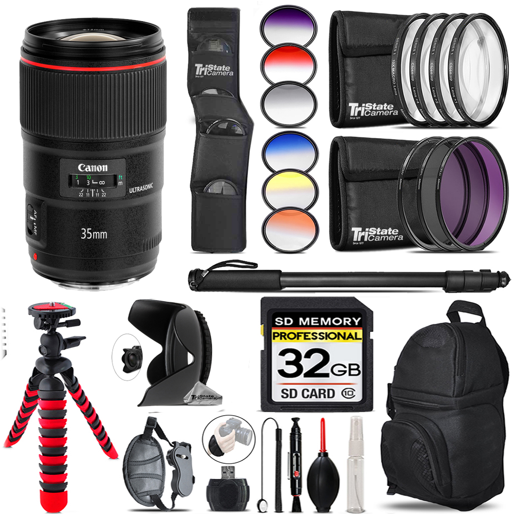 EF 35mm f/1.4L II USM Lens + 25-Piece Color Set - 32GB *FREE SHIPPING*