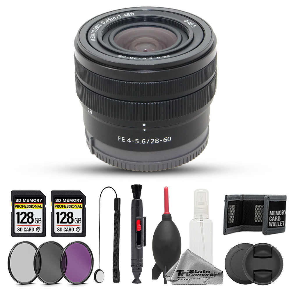 FE 28-60mm f/4-5.6 Lens - 11pc 256GB Memory Care Bundle *FREE SHIPPING*
