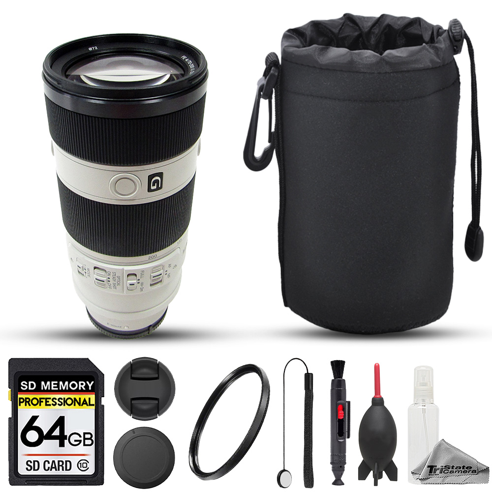 FE 70-200mm f/4 G OSS Lens - 8pc 64GB Memory Bundle *FREE SHIPPING*