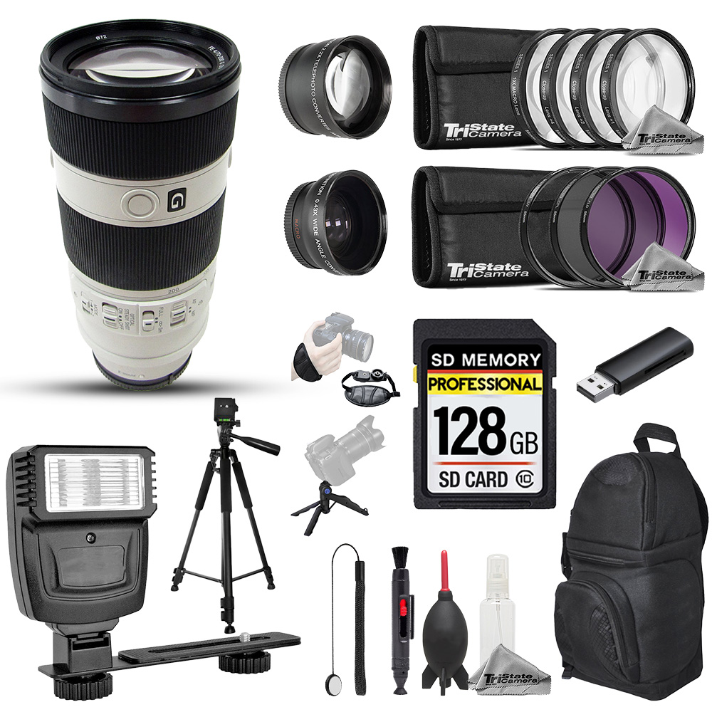 FE 70-200mm f/4 G OSS Lens - 20pc 128GB Pro Kit *FREE SHIPPING*