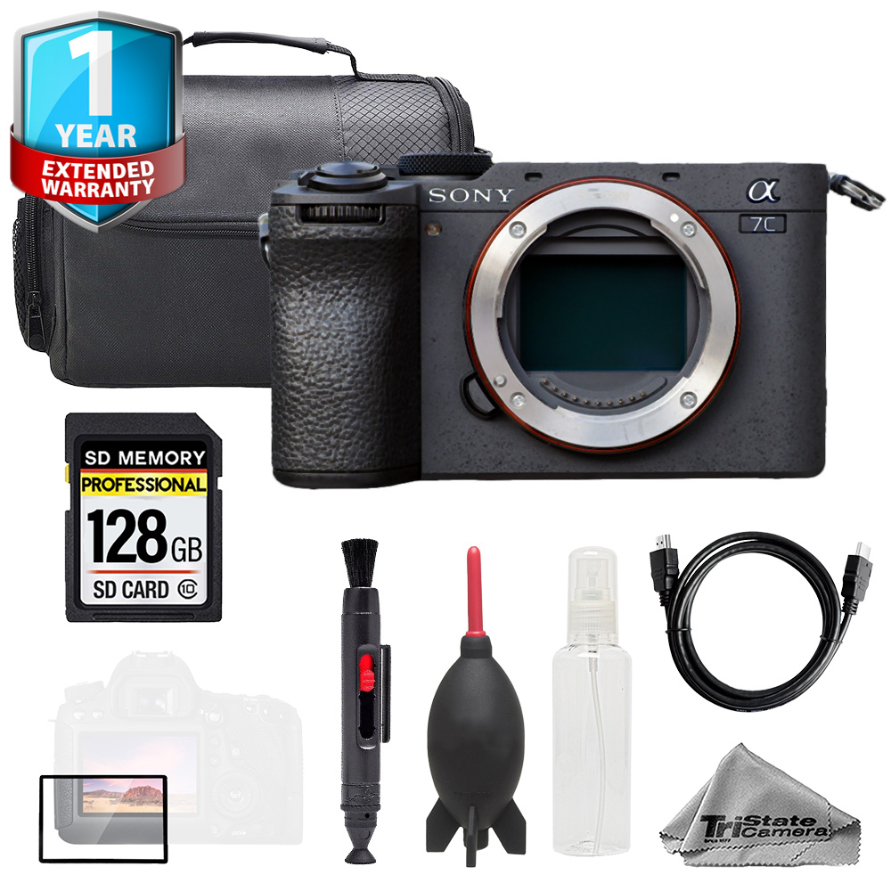 a7C II Mirrorless Camera (Black) + 128GB + Bag+ 1 Yr Warranty- Basic Kit *FREE SHIPPING*